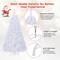 Costway 5ft. Unlit White Artificial Christmas Tree with Stand